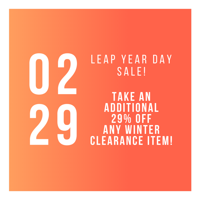 "leap year day" sale